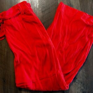 H&M red palazzo pants